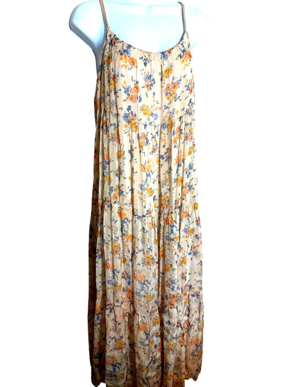 Flowy Summer Maxi Dress Small Italy Elena Baldi Floral Cottagecore Coquette